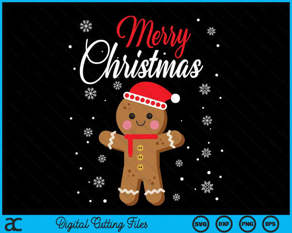 Merry Christmas Gingerbread Xmas Christmas Cookie Bakers SVG PNG digitale snijbestanden