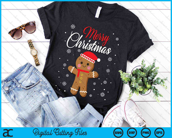 Merry Christmas Gingerbread Xmas Christmas Cookie Bakers SVG PNG Digital Cutting Files