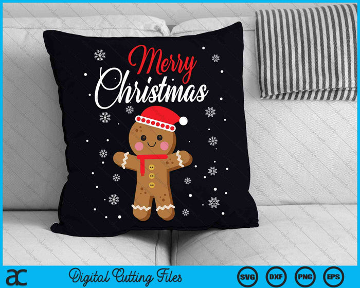 Merry Christmas Gingerbread Xmas Christmas Cookie Bakers SVG PNG digitale snijbestanden