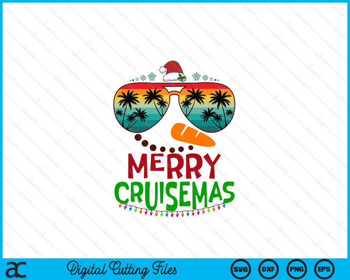 Merry Cruisemas 2024 Christmas Santa Snowman Cruise SVG PNG Digital Cutting Files