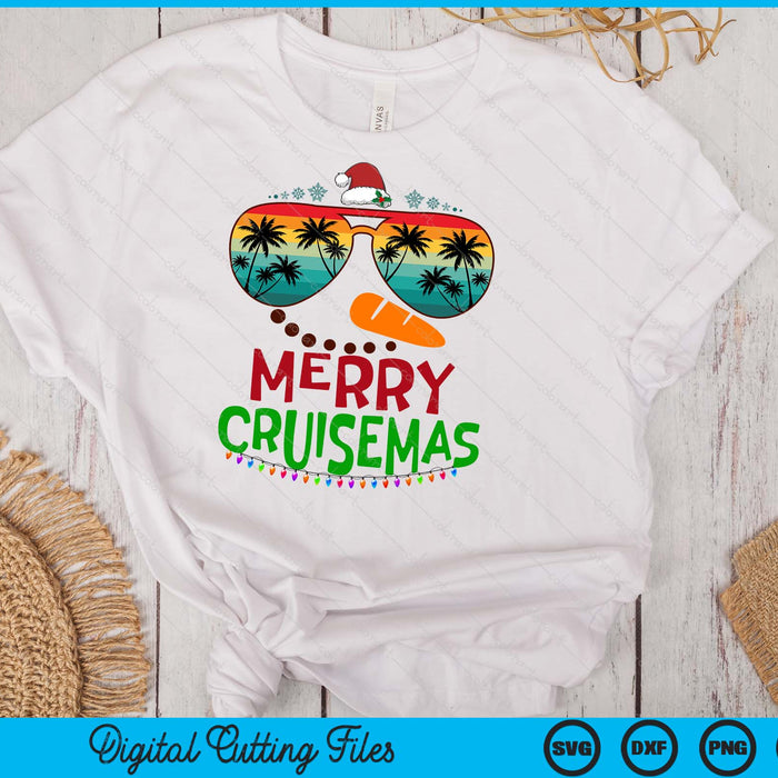 Merry Cruisemas 2024 Christmas Santa Snowman Cruise SVG PNG Digital Cutting Files