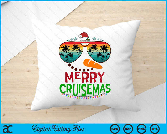 Merry Cruisemas 2024 Christmas Santa Snowman Cruise SVG PNG Digital Cutting Files