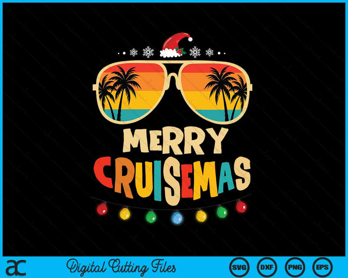 Merry Cruisemas 2025 Christmas Santa Reindeer Cruise SVG PNG Digital Printable Files