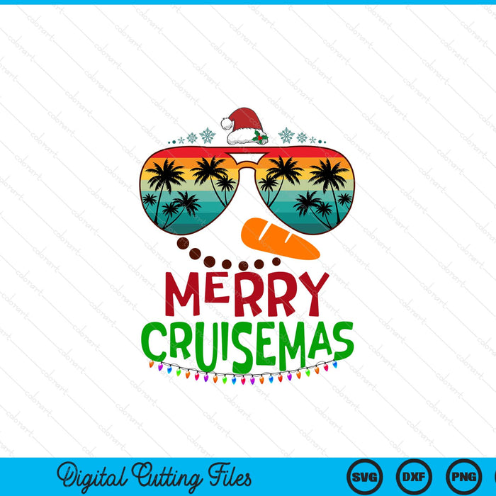 Merry cruisemas 2027 Christmas Santa snowman cruise SVG cut file