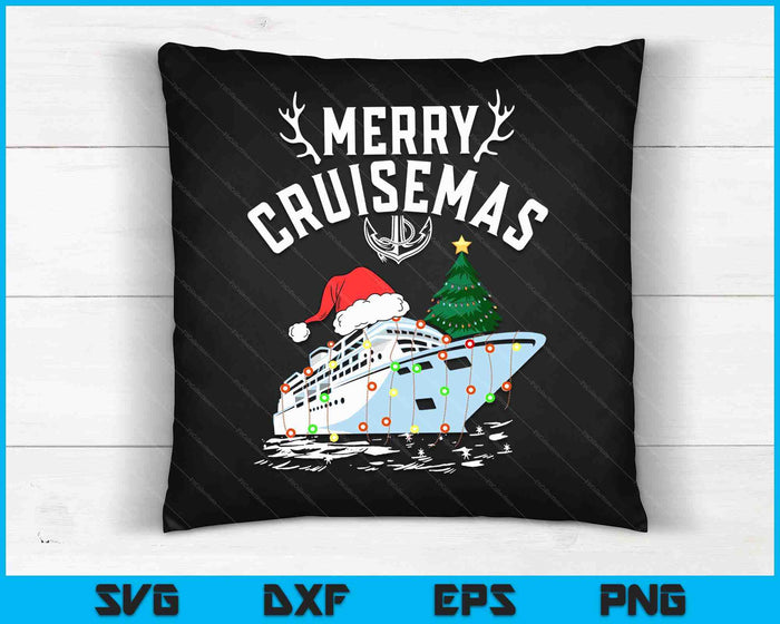 Merry Cruisemas cruiseschip familie kerst grappige SVG PNG digitale snijbestanden