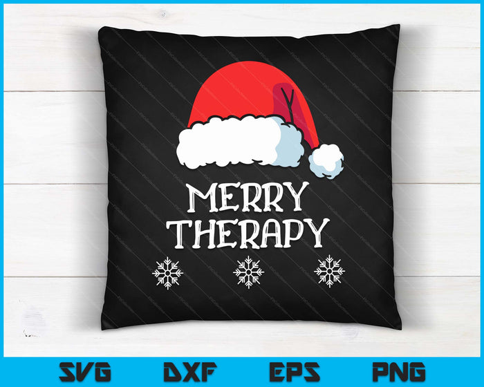Merry Therapy Christmas fysieke of ergotherapie SVG PNG digitale snijbestanden