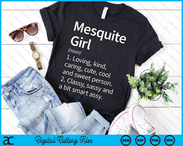 Mesquite Girl TX Texas Home Roots SVG PNG Digital Cutting Files
