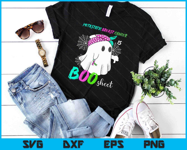 Metastatic Breast Cancer is Boo Sheet Halloween Costume SVG PNG Digital Printable Files