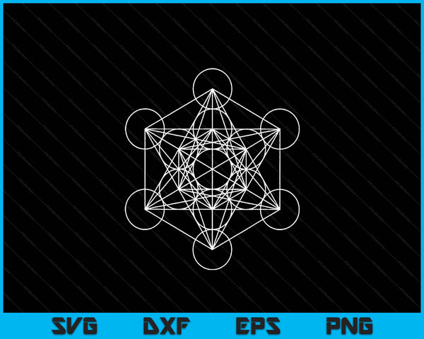 Metatron's cube sacred geometry metatron SVG cut file