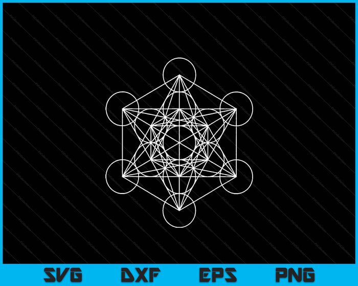 Metatron's Cube Sacred Geometry Metatron SVG PNG Digital Printable Files
