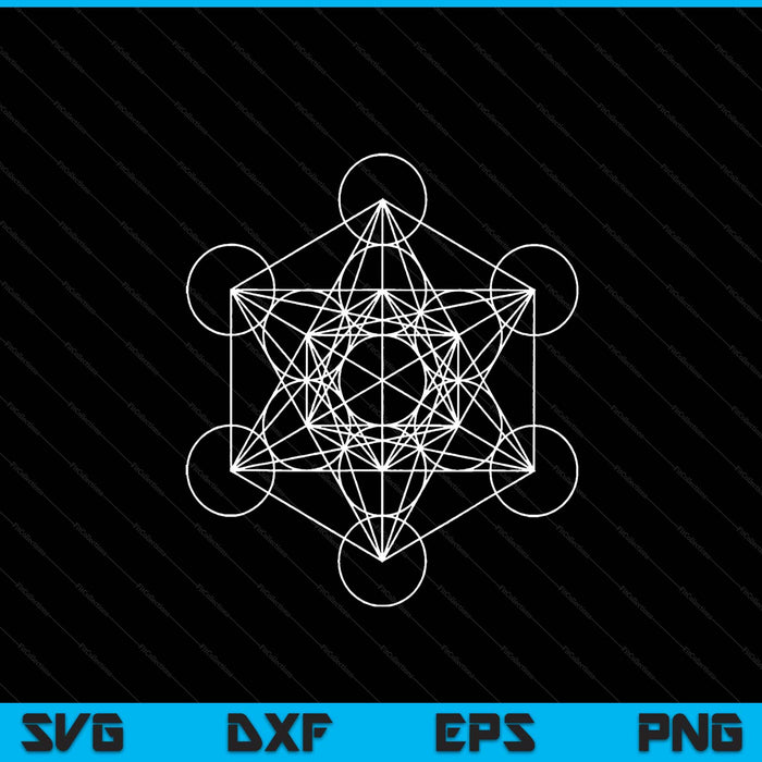 Metatron's Cube Sacred Geometry Metatron SVG PNG Digital Printable Files