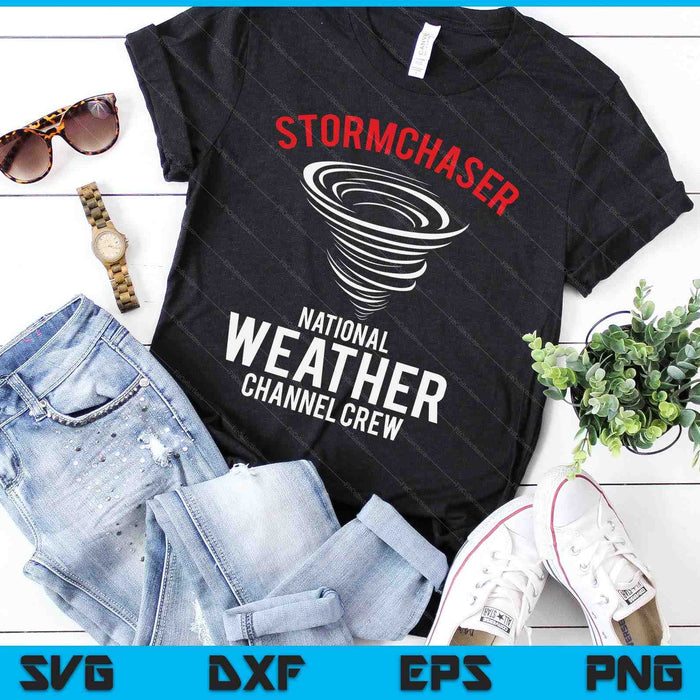Meteorolgie of Stormchaser National Weather Channel Crew SVG PNG digitale snijbestanden