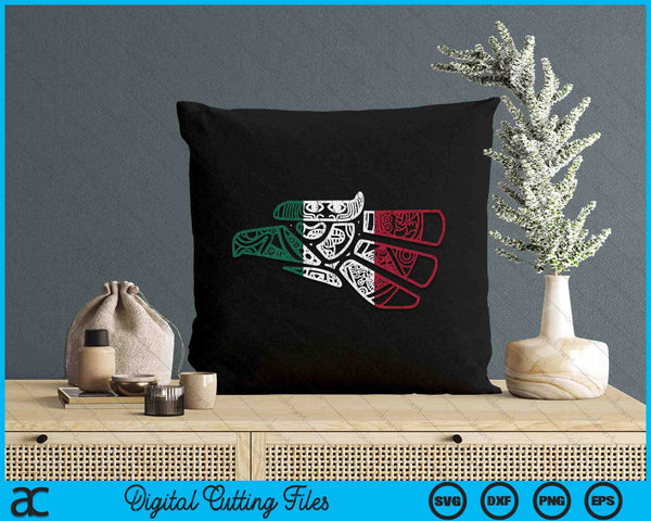 Mexico Sacred Aztec Calendar Mexican Eagle Archeological SVG PNG Digital Printable Files