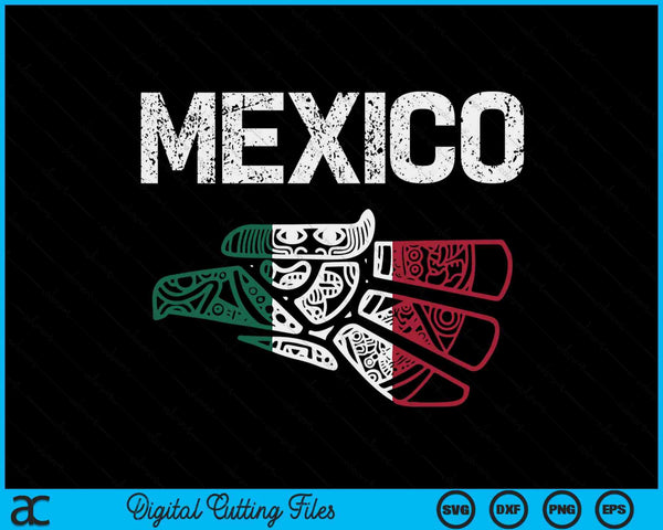 Mexico Vintage Mexican Flag Pride Hecho en Mexico Jersey SVG PNG Digital Cutting Files