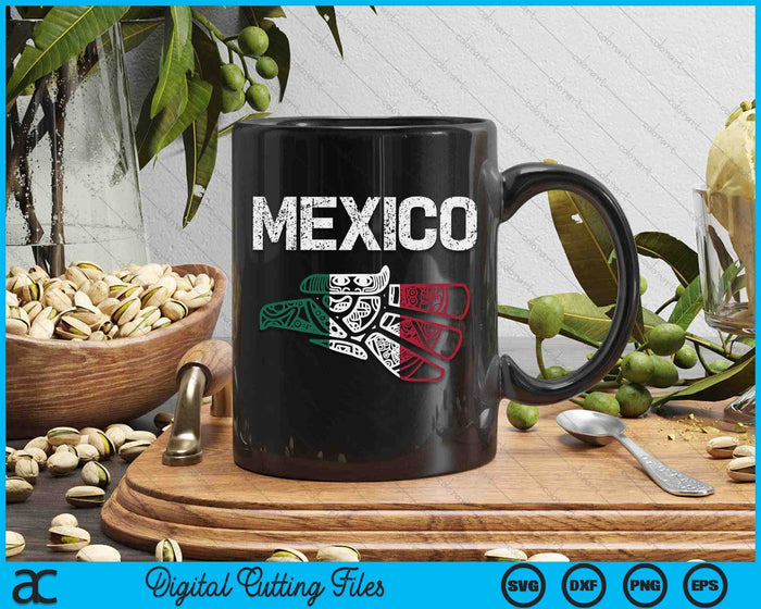 Mexico Vintage Mexican Flag Pride Hecho en Mexico Jersey SVG PNG Digital Cutting Files