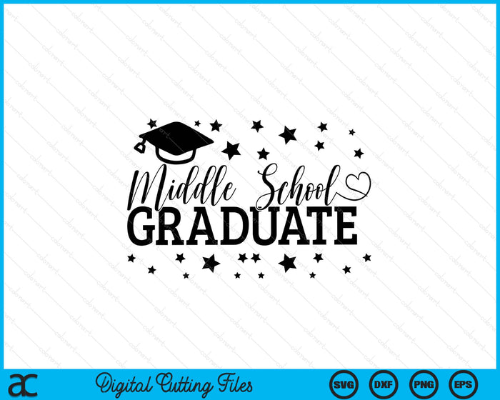 Middle School Graduate Back to School SVG PNG Digital Printable Files