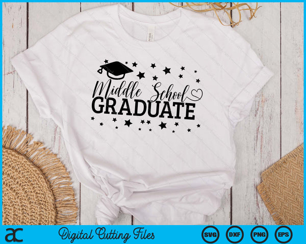 Middle School Graduate Back to School SVG PNG Digital Printable Files