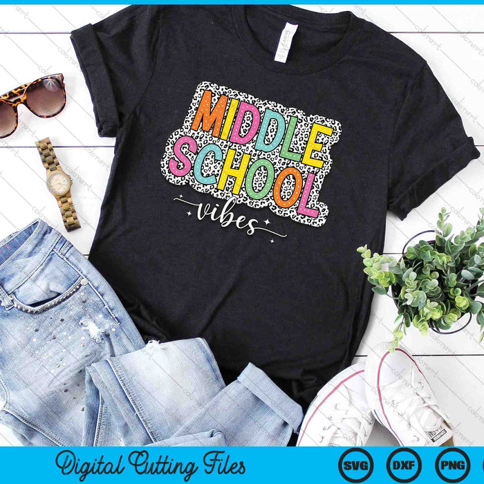 Middle School Squad Back To School Dalmatian Dots SVG PNG Digital Printable Files