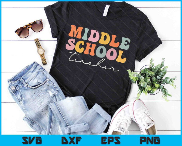 Profesor de secundaria SVG PNG cortando archivos imprimibles - on a t-shirt