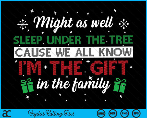 Kan net zo goed onder de boom slapen omdat we allemaal weten dat ik de gave SVG PNG digitale snijbestanden ben