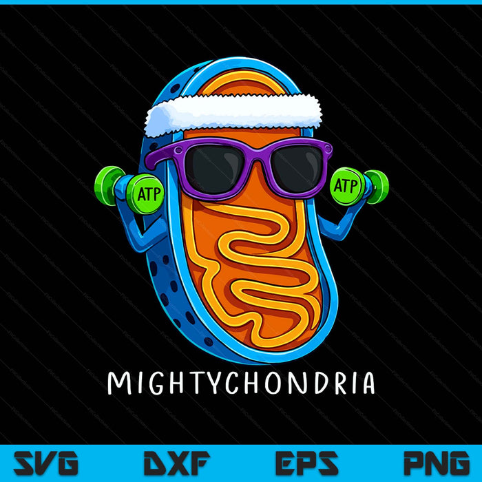 Mightychondria cellular biology science teacher SVG cut file