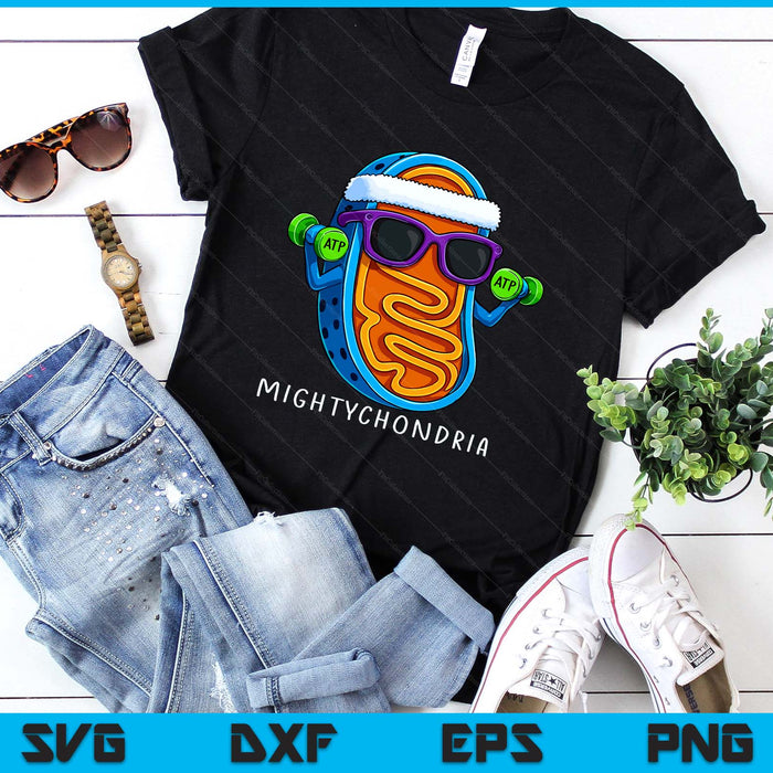 Mightychondria Cellular Biology Science Teacher Funny SVG PNG Digital Printable Files