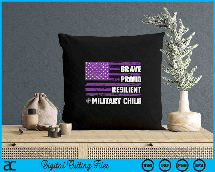 Military kids Military Child Adult Purple UP SVG PNG Digital Printable Files
