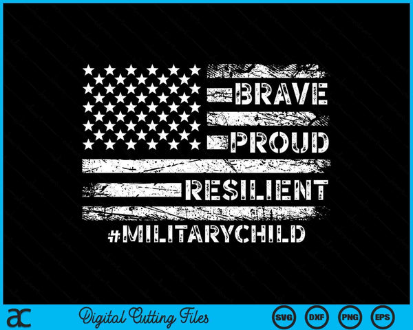Military kids Shirt Adult Purple 2024 Month Military Child SVG PNG Digital Cutting Files