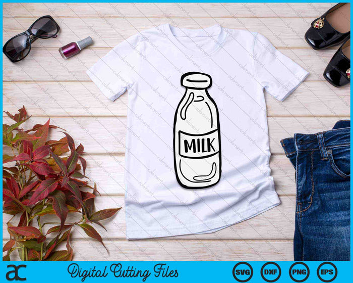 Milk Bottle Costume SVG PNG Digital Cutting Files