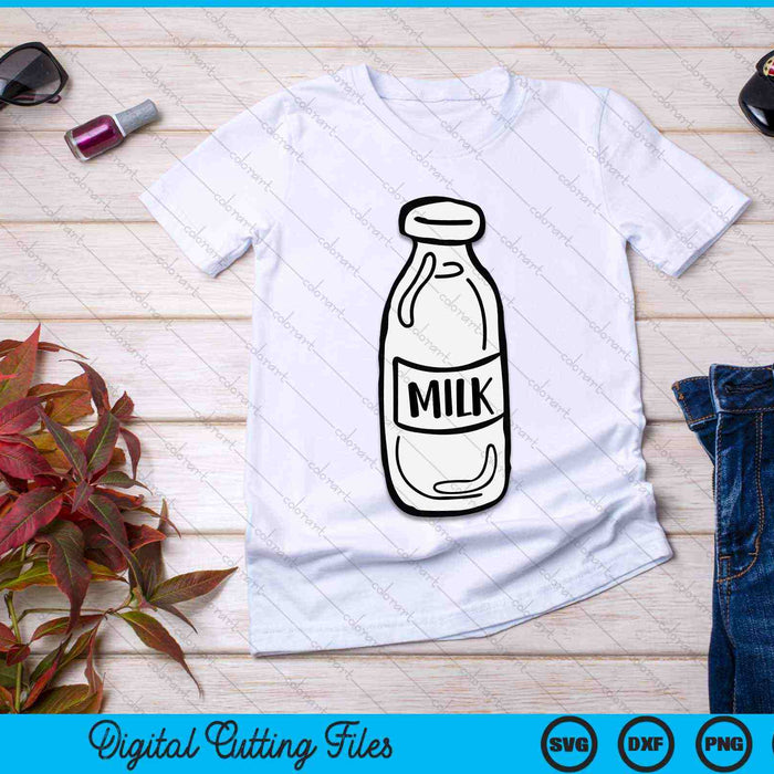 Milk Bottle Costume SVG PNG Digital Cutting Files