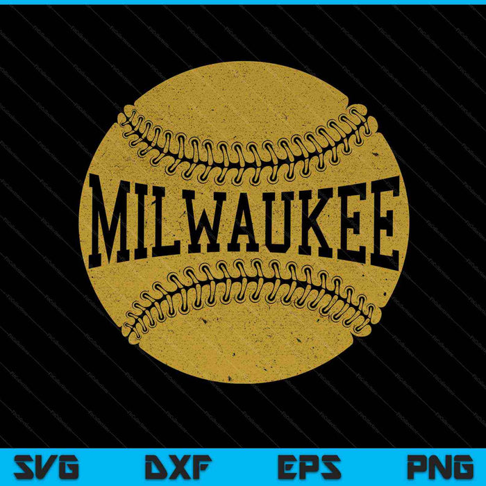 Milwaukee Baseball Fan SVG PNG Cutting Printable Files