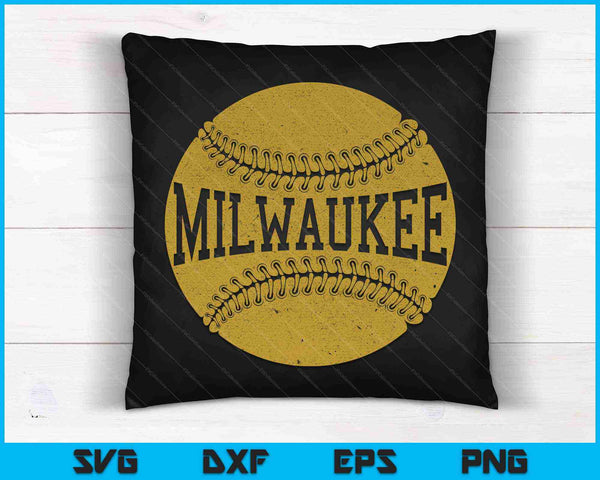Milwaukee Baseball Fan SVG PNG Cutting Printable Files