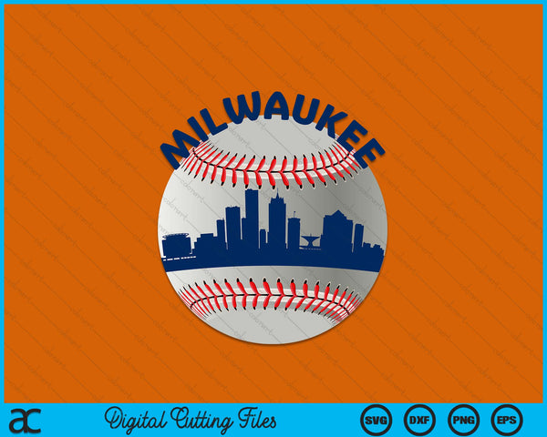 Milwaukee Baseball Team Fans of Space City SVG PNG Cutting Printable Files
