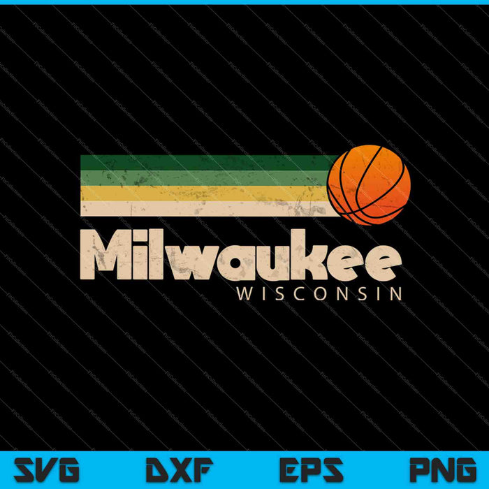Milwaukee Basketball B-Ball City SVG PNG Cutting Printable Files