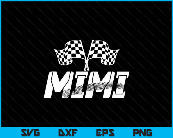 Mimi pit crew family racing birthday race car SVG PNG cut file for Cricut