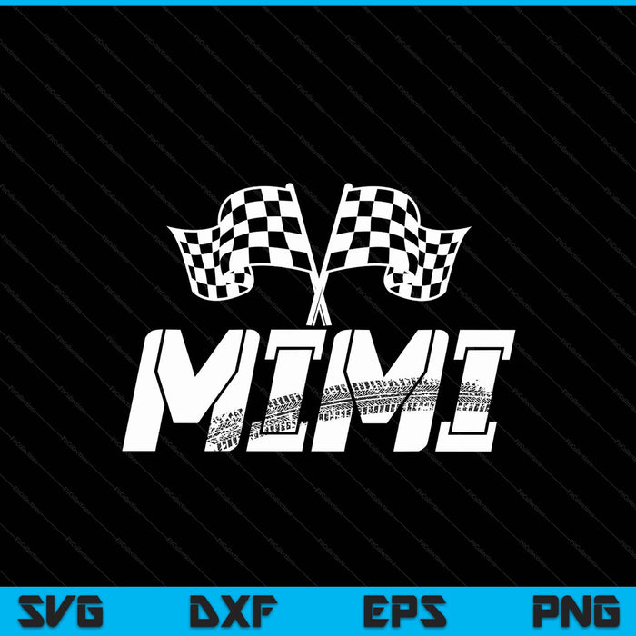 Mimi pit crew family racing birthday race car SVG PNG cut file for Cricut
