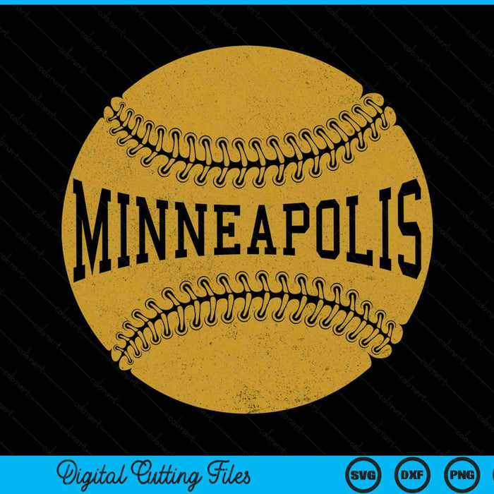 Minneapolis Baseball Fan SVG PNG Digital Cutting Files
