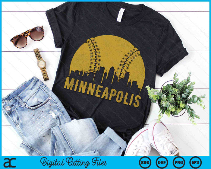 Minneapolis Baseball Fan SVG PNG Cutting Printable Files