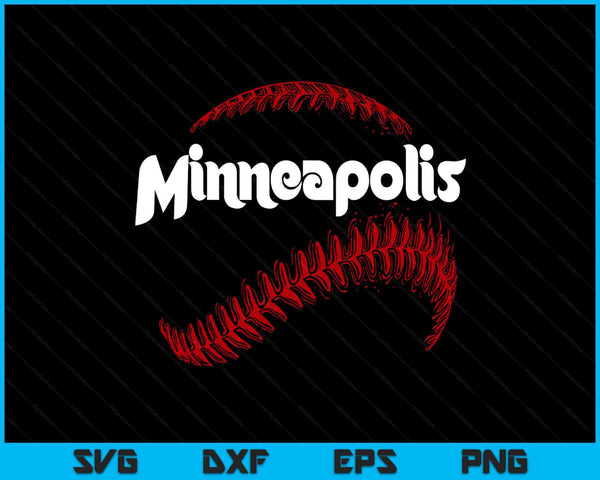 Minneapolis Baseball Lovers Vintage Baseball Lovers Fans SVG PNG Digital Printable Files