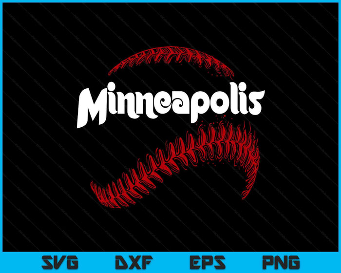 Minneapolis Baseball Lovers Vintage Baseball Lovers Fans SVG PNG Digital Printable Files