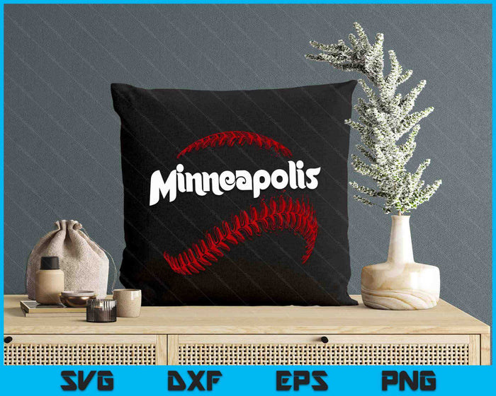 Minneapolis Baseball Lovers Vintage Baseball Lovers Fans SVG PNG Digital Printable Files