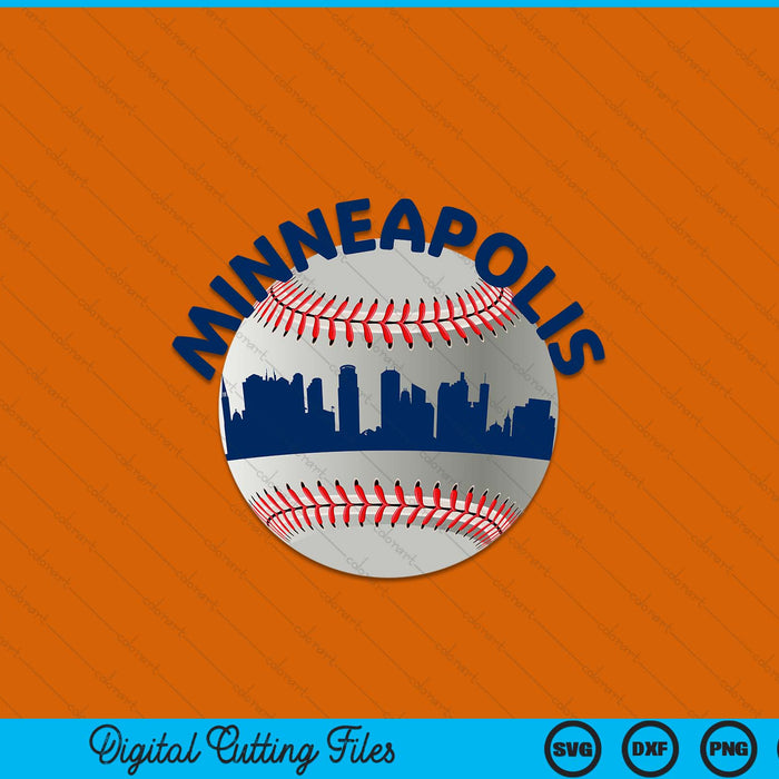Minneapolis baseball team fans of space city SVG PNG cut file for Cricut