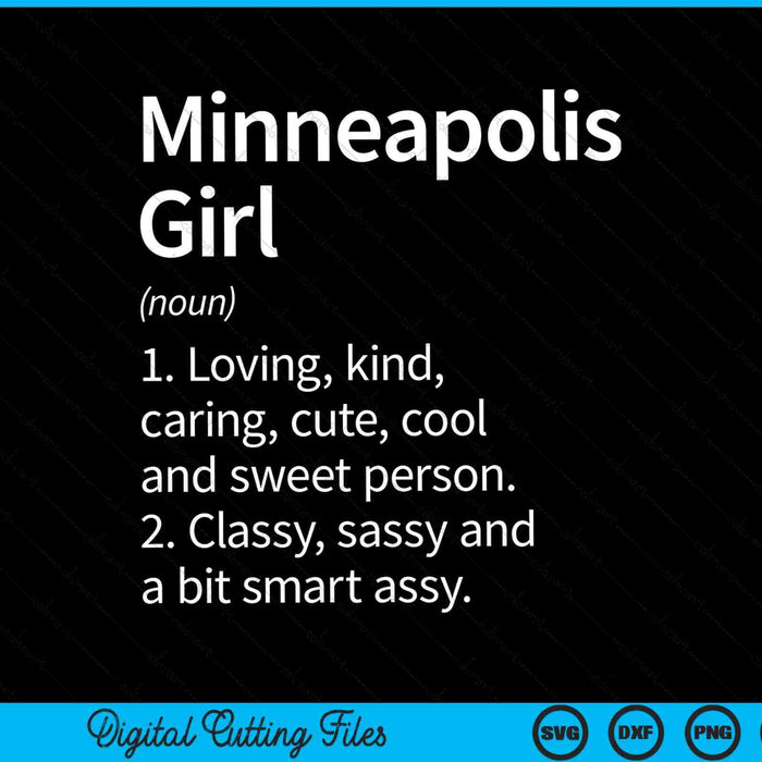 Minneapolis girl mn Minnesota home roots SVG cut file