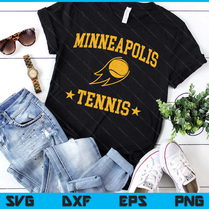 Minneapolis Rapids Tennis Vintage Gameday Retro Tennis Lover SVG PNG Digital Printable Files