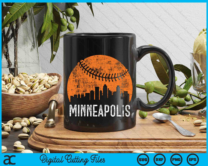 Minneapolis Skyline Minneapolis Baseball SVG PNG Digital Cutting Files