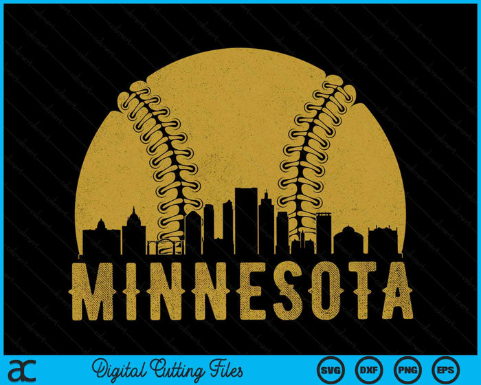 Minnesota Baseball Fan SVG PNG Cutting Printable Files