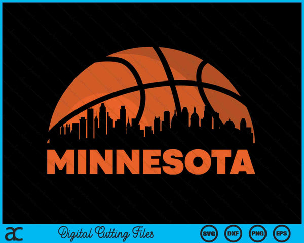 Minnesota City Skyline Minnesota Basketball SVG PNG Digital Cutting Files