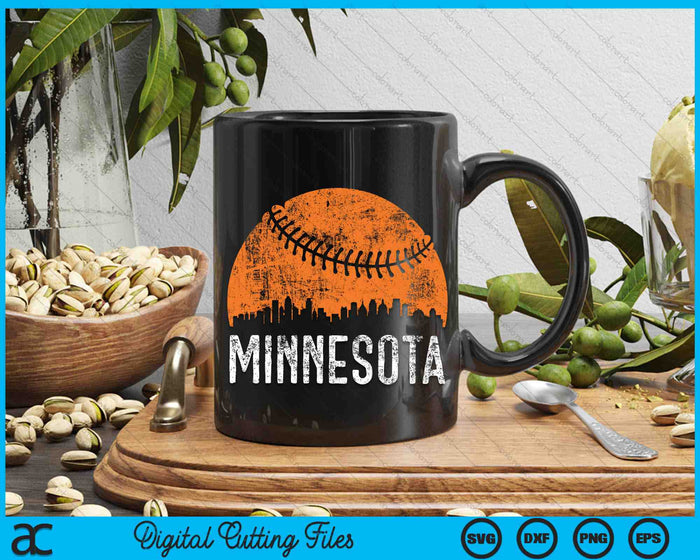 Minnesota Skyline Minnesota Baseball SVG PNG Digital Cutting Files