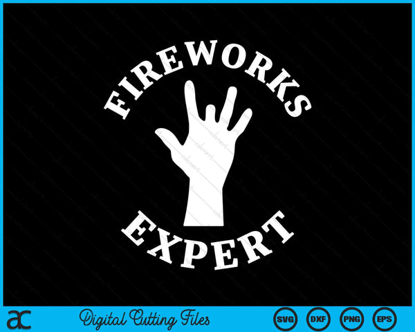 Missing Finger Fireworks Expert 4th Of July SVG PNG Digital Cutting Files