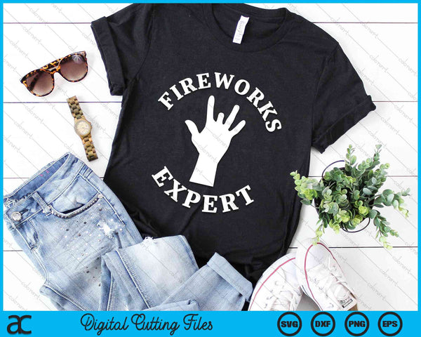 Missing Finger Fireworks Expert 4th Of July SVG PNG Digital Cutting Files